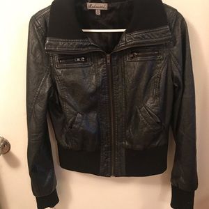 Black leather jacket!